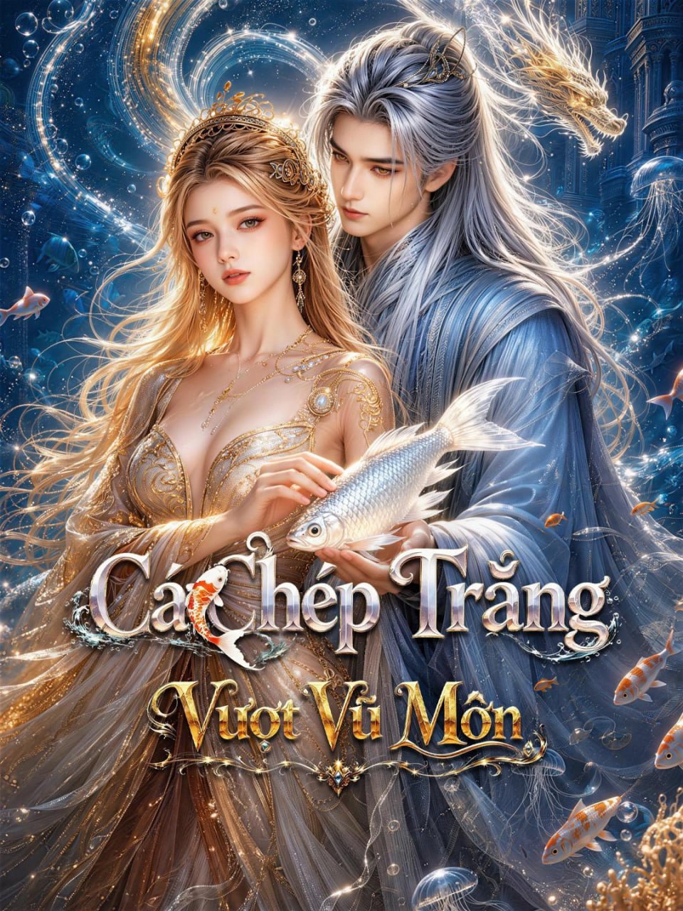 Cá Chép Trắng Vượt Vũ Môn Koi Princess Had a Dragon Baby